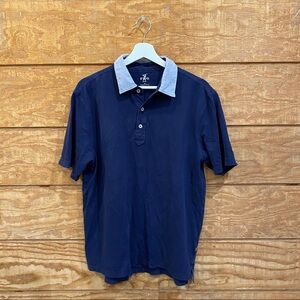 Fairway & Greene Contrast Collar Short Sleeve Polo Shirt (Men's Size Medium)